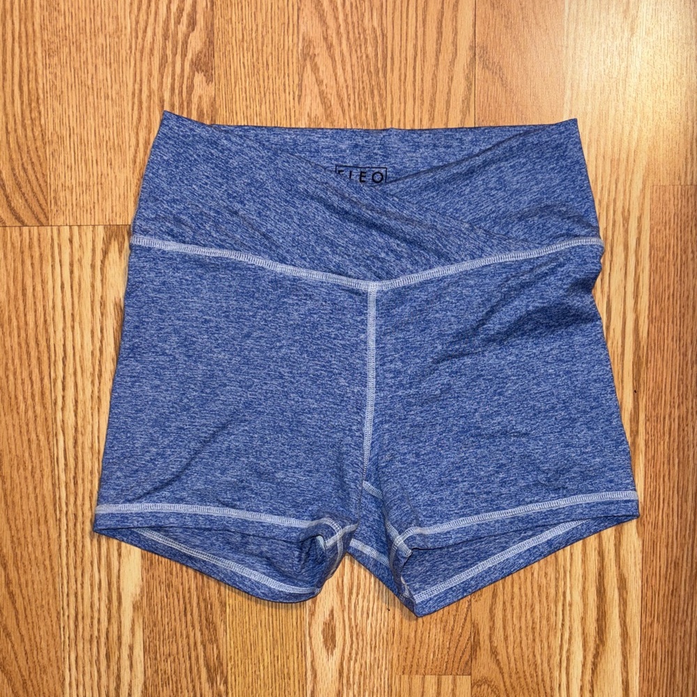 Fleo Women's Heathered Blue Shorts